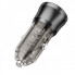Автомобільний зарядний пристрій BOROFONE BZ25 Journey PD38W(1C1A) car charger Transparent Black (6941991106965) (17490)