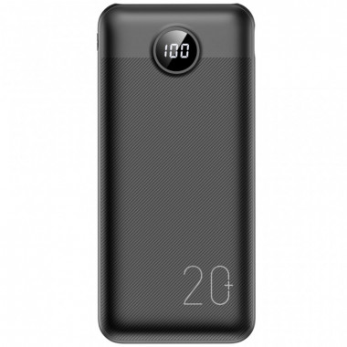 Батарея универсальная VEGER 20000mAh L20S 20W PD QC LCD black (6970453555362) (16590)