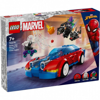 Конструктор LEGO Super Heroes Автомобиль для гонок Человека-Паука и Зеленый Гоблин с ядом Венома 227 деталей (76279) (7590)