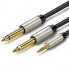 Аудіокабель UGREEN AV126 3.5mm TRS to Dual 6.35mm TS Audio Cable 2m (Gray)(UGR-10615) (UGR-10615) (19690)