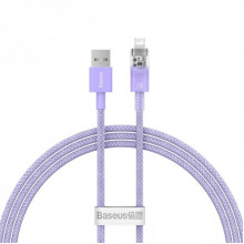 Кабель Baseus Explorer Series Fast Charging Cable with Smart Temperature Control USB to iP 2.4A 1m Purple (CATS010005) (14790)