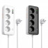 Мережевий подовжувач HOCO AC22 Sunlight 4-bit (PD30W/1C3A) desktop socket (EU/GER) (1.5 m) White (6942007629799) (19790)