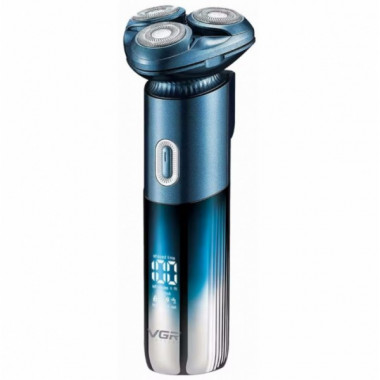Электробритва аккумуляторная 1200мАч, от USB, бритва VGR V392 Синий (20890)