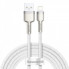 Кабель Baseus Cafule Series Metal Data Cable USB to IP 2.4A 2m White (CALJK-B02) (18301)