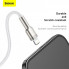 Кабель Baseus Cafule Series Metal Data Cable USB to IP 2.4A 2m White (CALJK-B02) (18301)