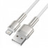 Кабель Baseus Cafule Series Metal Data Cable USB to IP 2.4A 2m White (CALJK-B02) (18301)