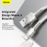 Кабель Baseus Cafule Series Metal Data Cable USB to IP 2.4A 2m White (CALJK-B02) (18301)