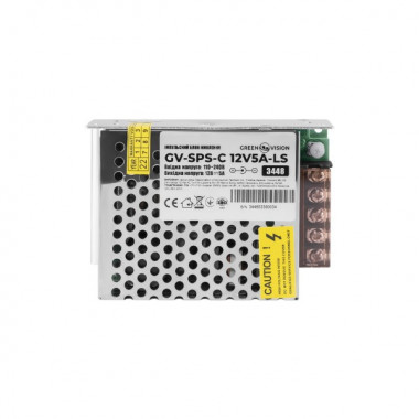Импульсный блок питания GV-SPS-C 12V5A-LS (60W) (6301)