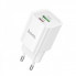 Мережевий зарядний пристрій HOCO C149A Charm PD30W+QC3.0 charger (EU) White (6942007630337) (401)