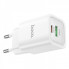 Мережевий зарядний пристрій HOCO C149A Charm PD30W+QC3.0 charger (EU) White (6942007630337) (401)