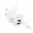 Мережевий зарядний пристрій з кабелем HOCO C141A Smart dual-port charger set(iP) White (6942007627870) (501)
