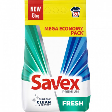 Стиральный порошок Savex Premium Fresh 8 кг (3800024047978) (7501)