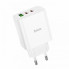 Сетевое зарядное устройство адаптер HOCO C126A Pure 1USB/2Type-C, 40W, поддержка быстрой зарядки PD/QC/FCP/AFC (18701)