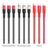 Кабель HOCO X26 Xpress one pull three charging cable iP+Micro+Type-C Black+Red (6957531080282) (14801)