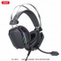 Наушники игровые XO GE-07 проводные с микрофоном и LED RGB подсветкой Черные (17901)