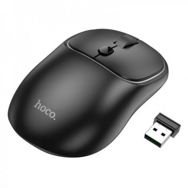 Маніпулятор миша HOCO GM25 Royal dual-mode business wireless mouse Dark Night Black (6942007608527) (19901)