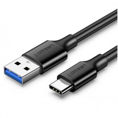 Кабель UGREEN US184 USB 3.0 A Male to Type C Male Cable Nickel Plating 2m (black) (UGR-20884) (UGR-20884) (18911)