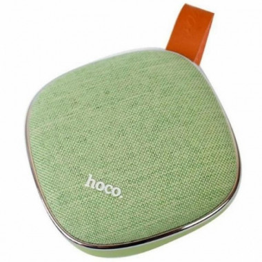 Колонка беспроводная Bluetooth HOCO BS9 Light textile Зелёная (14221)