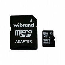Карта памяти Wibrand 256GB microSD class 10 UHS-I U3 (WICDHU3/256GB-A) (22221)