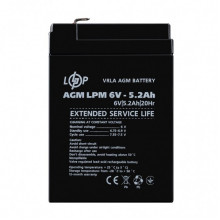Аккумулятор AGM LPM 6V - 5.2 Ah (15521)
