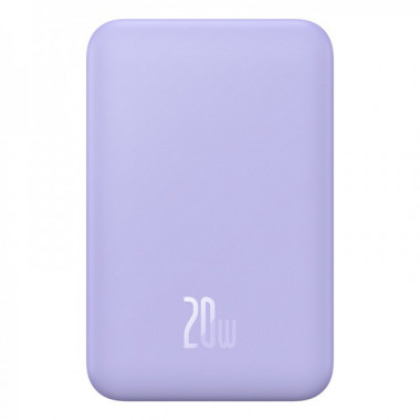 Зовнішній акумулятор Baseus Magnetic Mini Wireless Fast Charge Power Bank 5000mAh 20W Nebula Purple (P10022107513-00) (521)