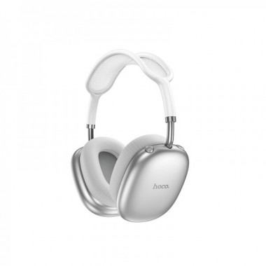 Бездротові накладні навушники HOCO W55 Plus Happiness ANC noise reduction BT headphones Silver (6942007638548) (8521)