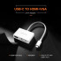 USB-хаб UGREEN USB Type C to HDMI + VGA Converter (White) (UGR-30843) (19721)