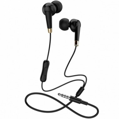 Проводные наушники вакуумные 3.5mm HOCO M58 Amazing с микрофоном 1.2m Чёрные (17821)