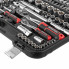 Набор инструментов 1/2" + 1/4", Cr-V, 110 ед., головки: 4-32 мм, биты 35 ед, STORM INTERTOOL ET-8110 (20031)
