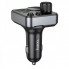 АЗП з FM-модулятором HOCO E86 Alegria 48W dual port PD30W+QC3.0 car BT FM transmitter Black (6942007646956) (20231)