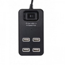 USB Хаб на 4 порта USB 2.0 P-1601 Чёрный (10531)