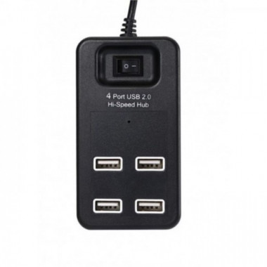 USB Хаб на 4 порта USB 2.0 P-1601 Чёрный (10531)