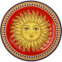 Тарілка порцелянова Sicilia "Sole" Ø27см (Сонце) (4531)