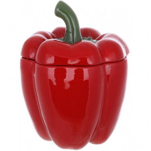 Банка керамічна "Pepper" 1200мл, для сипучих продуктів, червоний перець (2731)