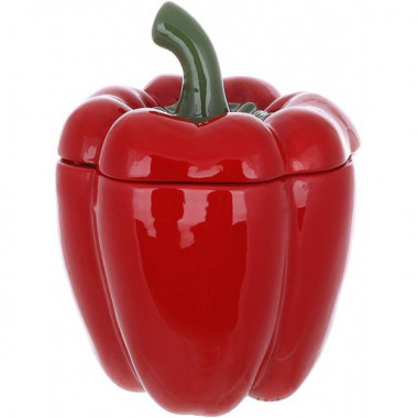 Банка керамічна "Pepper" 1200мл, для сипучих продуктів, червоний перець (2731)