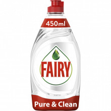 Средство для ручного мытья посуды Fairy Pure & Clean 450 мл (8001090837424) (8731)
