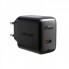 Мережевий зарядний пристрій ACEFAST A1 PD20W single USB-C charger Black (6974316280033) (14831)