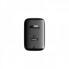 Мережевий зарядний пристрій ACEFAST A1 PD20W single USB-C charger Black (6974316280033) (14831)