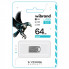 Флеш-накопичувач Wibrand USB 2.0 Hawk 64Gb Silver (WI2.0/HA64M1S) (41)