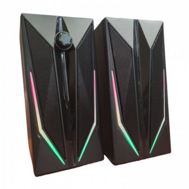 Компьютерные колонки акустика 2.0 USB Music D9 MJ-200 с RGB подсветкой (14241)