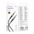 Аудіокабель BOROFONE BL24 3.5mm male to 3.5mm male, nylon braid, 1m, Metal Grey (6941991118968) (15241)