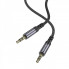 Аудіокабель BOROFONE BL24 3.5mm male to 3.5mm male, nylon braid, 1m, Metal Grey (6941991118968) (15241)