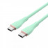Кабель Vention USB 2.0 C Male to C Male 5A Cable 1.5M Light Green Silicone Type (TAWGG) (TAWGG) (14641)