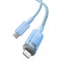 Кабель Baseus Explorer Series Fast Charging Cable with Smart Temperature Control Type-C to iP 20W 1m Blue (CATS010203) (14741)