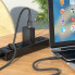 Кабель HOCO U110 USB to Micro 2.4A, 1.2m, nylon, aluminum connectors, Black (6931474770585) (14841)