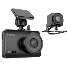 Відеореєстратор HOCO DV3 Driving recorder with display(dual-channel) Black (6942007608183) (18941)