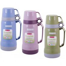 Термос Kamille Glass Nigella 1000мл дзеркальна колба і 2 чашки (6941)