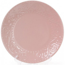Набір 6 обідніх тарілок Leeds Ceramics Ø27.5см, кам'яна кераміка (рожеві) (4251)