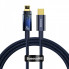 Кабель Baseus Explorer Series Auto Power-Off Fast Charging Data Cable Type-C to IP 20W 2m Blue (CATS000103) (14751)