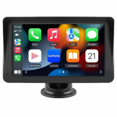 Монитор для автомобиля 7" с Carplay CJ-PTC 208 / Монитор для камеры заднего вида / Автомобильный монитор (22751)